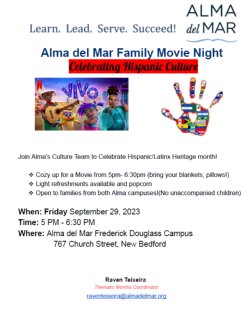 Join us in celebrating Hispanic Heritage Month on Friday, Sept. 29th!